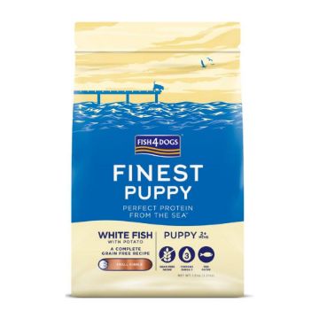 Picture of Fish4Dogs Finest Puppy White Fish Small Kibble 1.5kg (NEW)