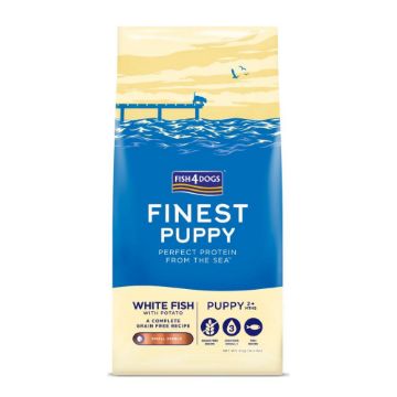 Picture of Fish4Dogs Finest Puppy White Fish Small Kibble 6kg (NEW)
