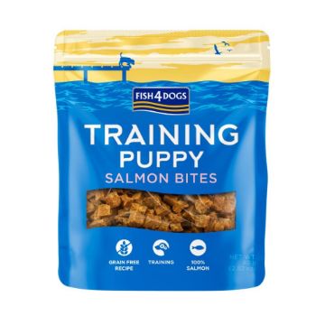 Picture of Fish4Dogs PUPPY Salmon Bites Training Treats 80g x 8
