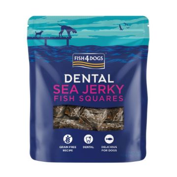 Picture of Fish4Dogs Dental Sea Jerky Fish Squares 115g x 10