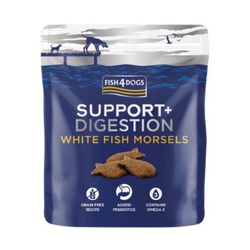 Picture of Fish4Dogs Support+ Digestion White Fish Morsels 225g x 8