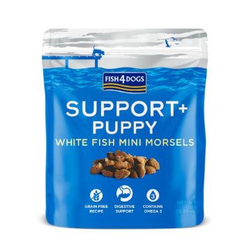 Picture of Fish4Dogs Support+ PUPPY Digestion White Fish Morsels 150g x 10