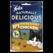Picture of Felix Naturally Delicious Cat Treats Chicken & Catnip 50g x 8