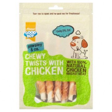 Picture of Good Boy Pawsley & Co. Dog Treats - Chewy Twists with Chicken 90g x 10