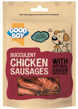 Picture of Good Boy Dog Treats Succulent Chicken Sausages 70g x 12