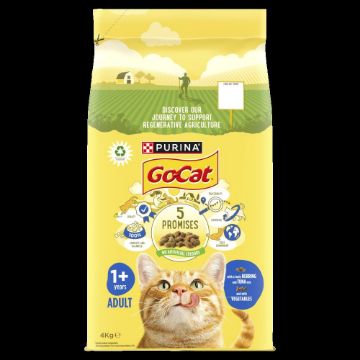 Picture of z [DISC] Go-Cat Adult Cat Tuna, Herring & Veg 4kg