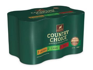 Picture of Gelert Country Choice Dog Cans Mixed Chunks in Jelly 1200g x 6