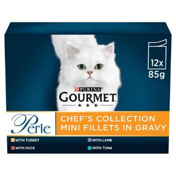 Picture of Gourmet Perle Pouch Senior 7+ Chef Collection 85g 12-Pack x 4