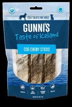 Picture of Gunni's Fish Dog Treats Cod Chewy Sticks 3pc 71g x 1