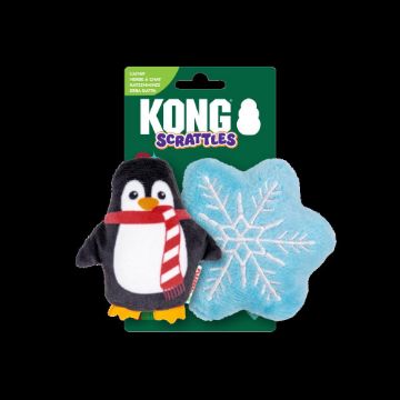 Picture of 2026 KONG Christmas Cat Scrattles Penguin & Star 2pk x 1