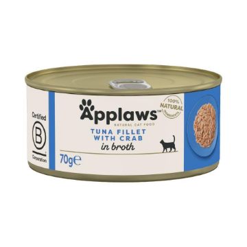 Picture of Applaws Cat Can - Tuna & Crab in Broth 70g x 24