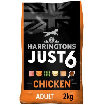 Picture of Harringtons Just 6 Adult Dog - Chicken & Veg Bakes 2kg