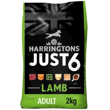 Picture of Harringtons Just 6 Adult Dog - Lamb & Veg Bakes 2kg