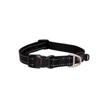 Picture of Rogz Utility Black Large (Fanbelt) Side Release Adjustable Collar 13" - 22" x 1