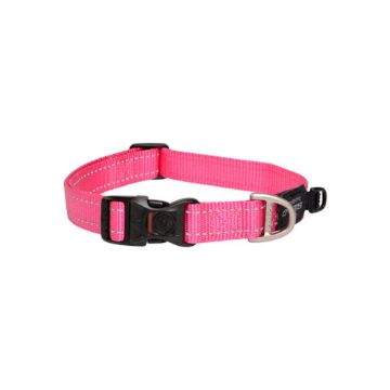Picture of Rogz Utility Pink Large (Fanbelt) Side Release Adjustable Collar 13" - 22" x 1