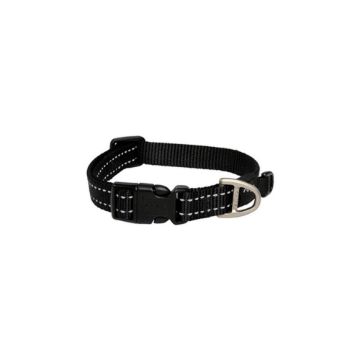 Picture of Rogz Utility Black Medium (Snake) Side Release Adjustable Collar 10"-16" x 1