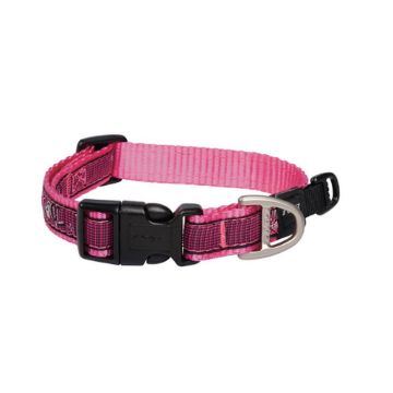 Picture of Rogz Pink Love Medium (Scooter) Adjustable Collar 10"-16" x 1