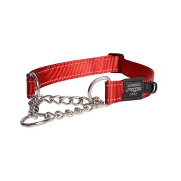 Picture of z [DISC] Rogz Utility Red Extra Large (Lumberjack) Obedience Half-Check Collar 19" - 27" x 1
