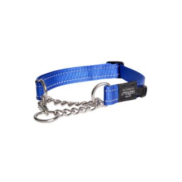 Picture of Rogz Utility Blue Large (Fanbelt) Obedience Half-Check Collar 13" - 22" x 1