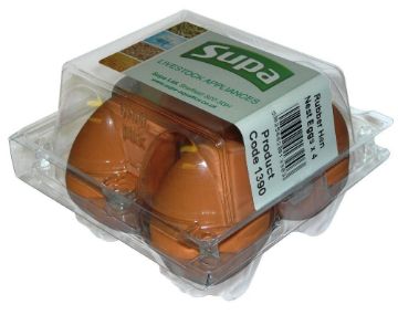 Picture of Supa Rubber Hen Nest Eggs - Box 4 Eggs x 1