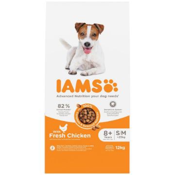 Picture of Iams Dog Senior 8+ Small/Medium <25kg Chicken 12kg