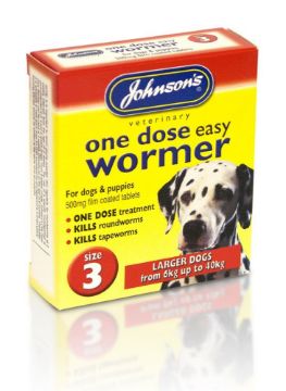 Picture of Johnson's One Dose Easy Wormer Size 3 Large  x 6
