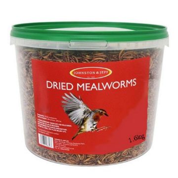 Picture of J&J Dried Mealworms 1.6kg TUB x 1