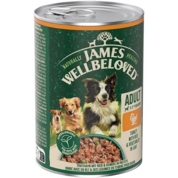 Picture of z [DISC] JWB Adult Dog Can Turkey in Loaf 400g x 12
