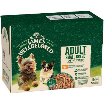 Picture of JWB Adult SMALL Dog Pouch Turkey 90g 12pk x 1
