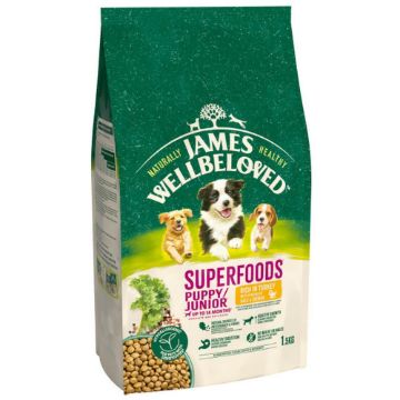 Picture of JWB Puppy / Junior Dog Superfoods Turkey, Kale & Quinoa 1.5kg