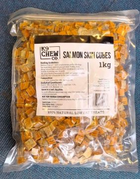 Picture of K9 Chew Co. Salmon Skin Cubes 1kg (approx 400pc)