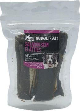 Picture of K9 Chew Co. Salmon Skin Flatties 100g x 1