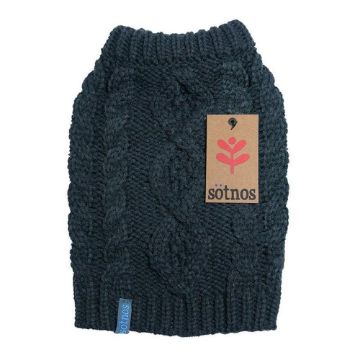 Picture of Sotnos Chunky Cable Knit Sweater - X-Small Grey x 1