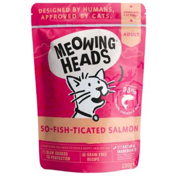Picture of Meowing Heads Pouch So-fish-ticated Salmon 100g x 10