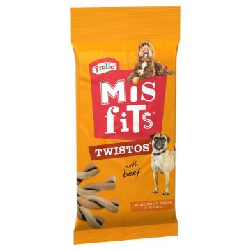 Picture of Misfits Twistos Dog Treats - Beef 105g x 18