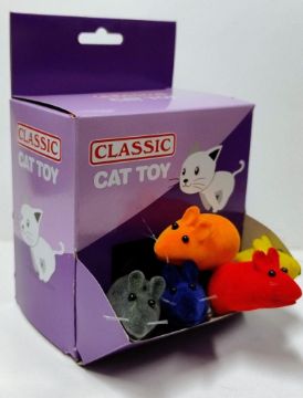 Picture of Classic 2.5" Squeaky Mouse Cat Toy x 12 Tub