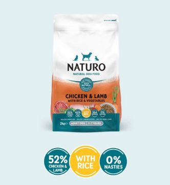 Picture of Naturo Adult Dog Complete Chicken & Lamb with Rice & Veg 2kg x 1