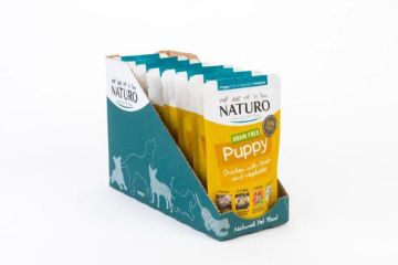 Picture of Naturo PUPPY Pouch GRAIN FREE Chicken, Potato & Veg 150g x 8