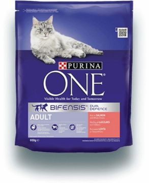 Picture of Purina One Adult Cat Salmon & Whole Grains 800g x 1