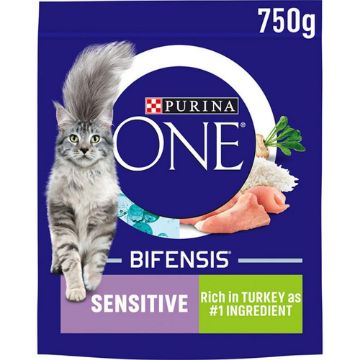 Picture of Purina One Cat Sensitive Turkey & Rice 750g x 1