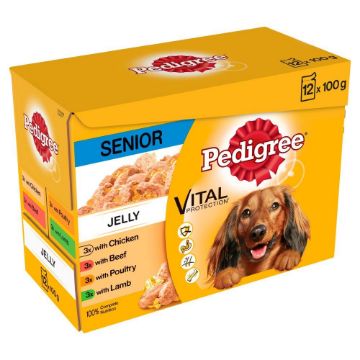 Picture of Pedigree Pouches Senior - Jelly 100g 12-pack x 4