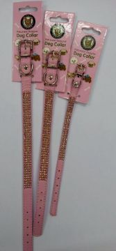 Picture of Pet London Dog Collar - Quad Crystal Pink X-Small x 1