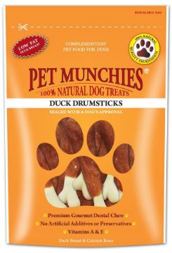 Picture of Pet Munchies Dog Treats - Duck Drumsticks 100g x 8