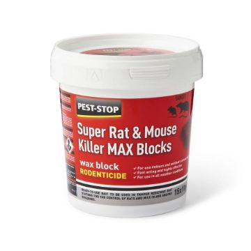 Picture of Pest-Stop Super Rat & Mouse Killer Wax MAX Blocks 15 x 10g x 1