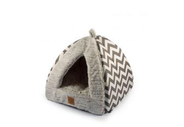 Picture of Ancol Cat Pyramid - Plush Grey  x 1