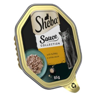 Picture of Sheba Foils Sauce Collection Turkey in White Sauce 85g x 22