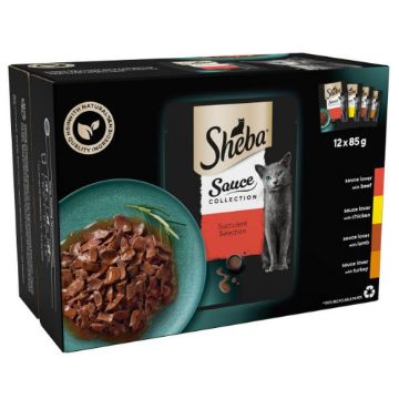 Picture of Sheba Pouch Sauce Collection Succulent Selection Gravy 85g 12-Pack x 4