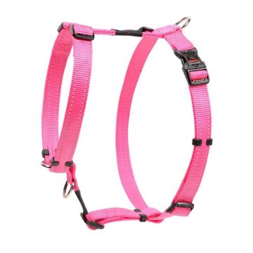 Picture of Rogz Utility Pink Large (Fanbelt) H-Harness 18¾"-29½" x 1