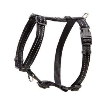 Picture of Rogz Utility Black Medium (Snake) H-Harness 12½"-20½" x 1