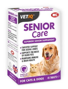 Picture of VETIQ Senior Care Dog & Cat Tablets 45tab x 1
